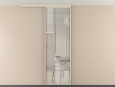 Перегородка Мозаик вдоль стены на потолок 1 створка