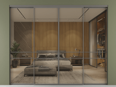 Перегородка Формато внутри проёма 4 створки