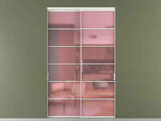 Перегородка Формато внутри проёма 2 створки