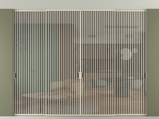 Перегородка Формато внутри проёма скрытое крепление в потолок 4 створки