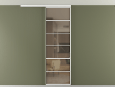 Перегородка Формато вдоль стены на потолок 1 створка