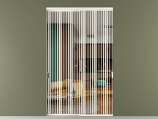 Перегородка Формато внутри проёма 2 створки