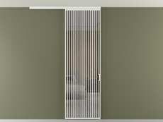 Перегородка Formato вдоль стены на потолок 1 створка