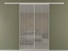 Перегородка Формато вдоль стены 2 створки