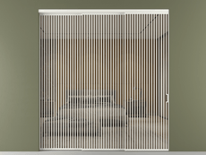 Перегородка Формато внутри проёма 3 створки с синхронным механизмом