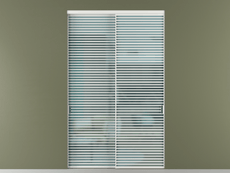 Перегородка Формато внутри проёма 2 створки