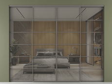 Перегородка Formato внутри проёма 4 створки