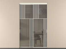 Перегородка Mosaic внутри проёма 2 створки