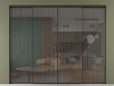 Перегородка Формато внутри проёма 4 створки