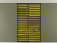 Перегородка Формато внутри проёма скрытое крепление в потолок 2 створки