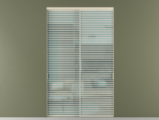 Перегородка Формато внутри проёма 2 створки