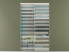 Перегородка Формато внутри проёма 2 створки