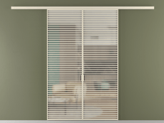 Перегородка Формато вдоль стены 2 створки