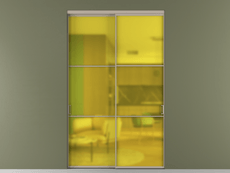 Перегородка Formato внутри проёма 2 створки