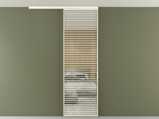 Перегородка Формато вдоль стены на потолок 1 створка