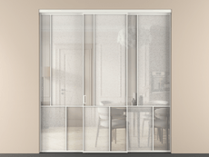 Перегородка Мозаик внутри проёма 3 створки