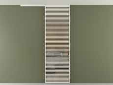 Перегородка Формато вдоль стены на потолок 1 створка