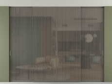 Перегородка Формато внутри проёма скрытое крепление в потолок 4 створки