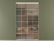 Перегородка Формато внутри проёма 2 створки