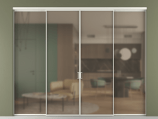 Перегородка Formato внутри проёма 4 створки