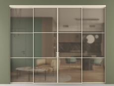 Перегородка Формато внутри проёма 4 створки