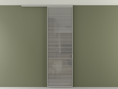 Перегородка Формато вдоль стены на потолок 1 створка