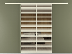 Перегородка Формато вдоль стены 2 створки