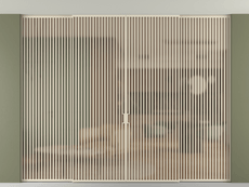 Перегородка Formato внутри проёма скрытое крепление в потолок 4 створки