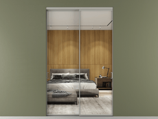 Перегородка Formato внутри проёма 2 створки