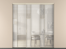 Перегородка Мозаик внутри проёма 3 створки