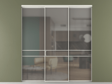 Перегородка Formato внутри проёма 3 створки