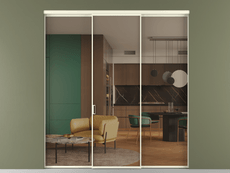 Перегородка Формато внутри проёма 3 створки