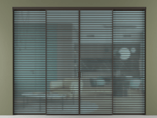 Перегородка Формато внутри проёма 4 створки