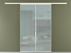 Перегородка Formato вдоль стены 2 створки