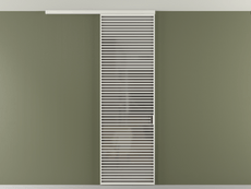 Перегородка Формато вдоль стены на потолок 1 створка