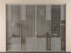 Перегородка Мозаик внутри проёма 4 створки