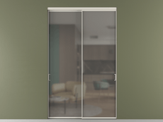 Перегородка Формато внутри проёма 2 створки