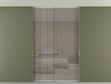 Перегородка Формато внутри проёма скрытое крепление в потолок 2 створки