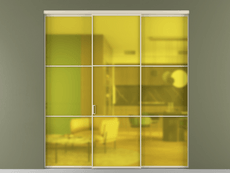 Перегородка Formato внутри проёма 3 створки