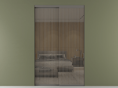 Перегородка Формато внутри проёма 2 створки