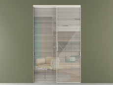 Перегородка Формато внутри проёма 2 створки