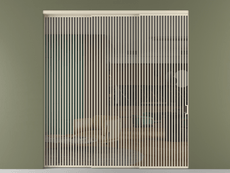 Перегородка Формато внутри проёма 3 створки с синхронным механизмом