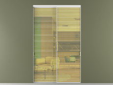 Перегородка Формато внутри проёма 2 створки