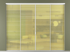 Перегородка Формато внутри проёма 4 створки