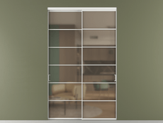 Перегородка Формато внутри проёма 2 створки