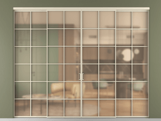 Перегородка Formato внутри проёма 4 створки