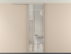 Перегородка Мозаик вдоль стены на потолок 1 створка