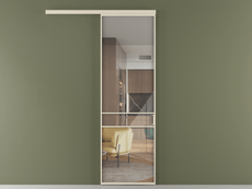 Перегородка Формато вдоль стены 1 створка