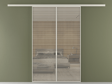 Перегородка Формато вдоль стены 2 створки