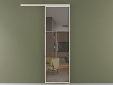 Перегородка Формато вдоль стены 1 створка